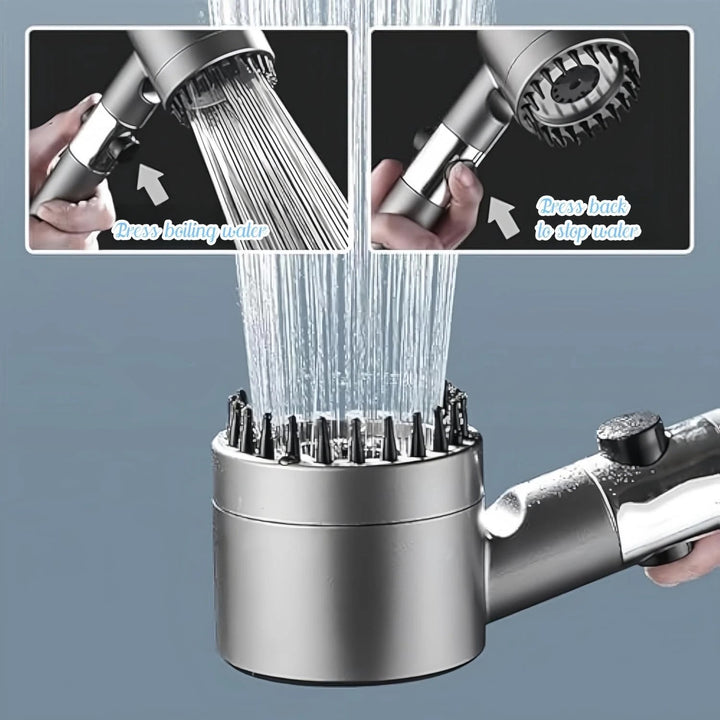 3 Modes Shower Head With Water Filter Tecnology