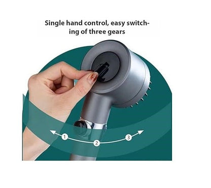 3 Modes Shower Head With Water Filter Tecnology