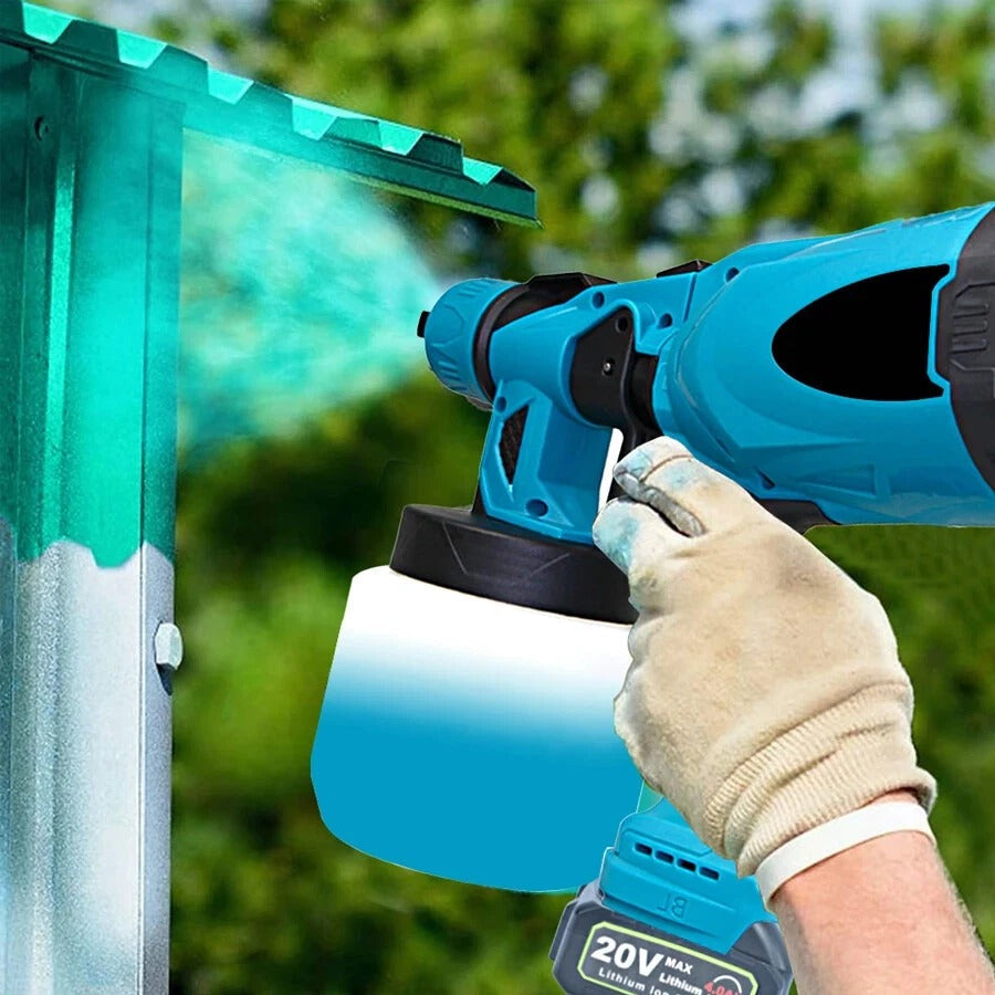 High Pressure Cordless Paint Sprayer Electric Airless HVLP Spray Gun