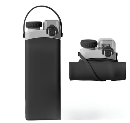 SPECIAL MADE Collapsible Water Bottles Leakproof Valve Reusable BPA Free Silicone Foldable Travel Water Bottle Cup for Gym Camping Hiking Travel Sports Lightweight Durable