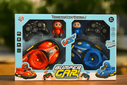 2 Pack Remote Control Bumper Cars | RC Ejecting Battle Toy for Kids