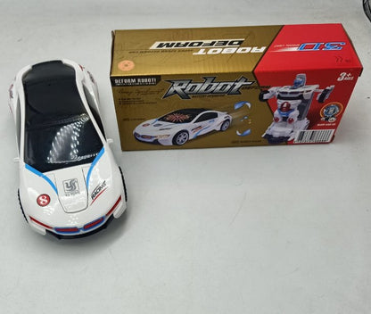 Transforming 2-in-1 Robot Car Toy with Easy One Button Deformation