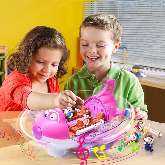 Rotating Electric Toy Airplane with 360 Degree Spinning Action