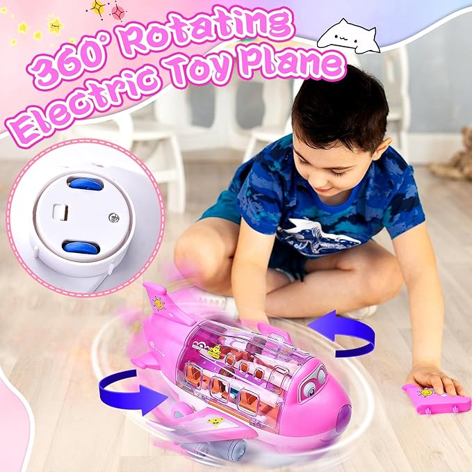 Rotating Electric Toy Airplane with 360 Degree Spinning Action