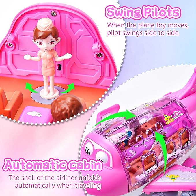 Rotating Electric Toy Airplane with 360 Degree Spinning Action