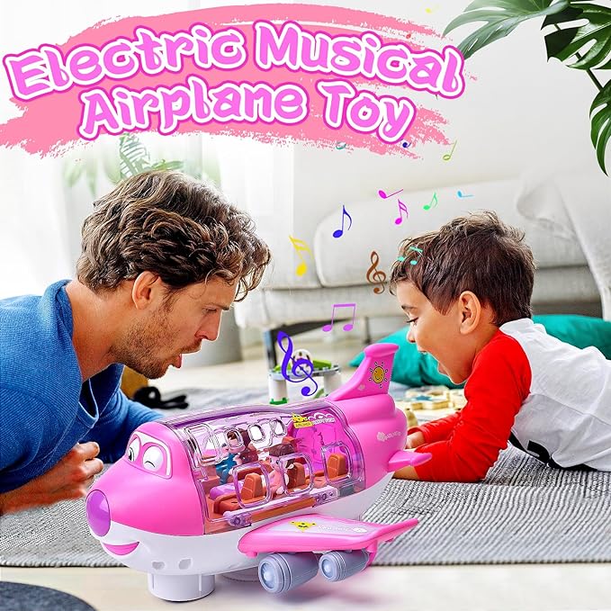 Rotating Electric Toy Airplane with 360 Degree Spinning Action