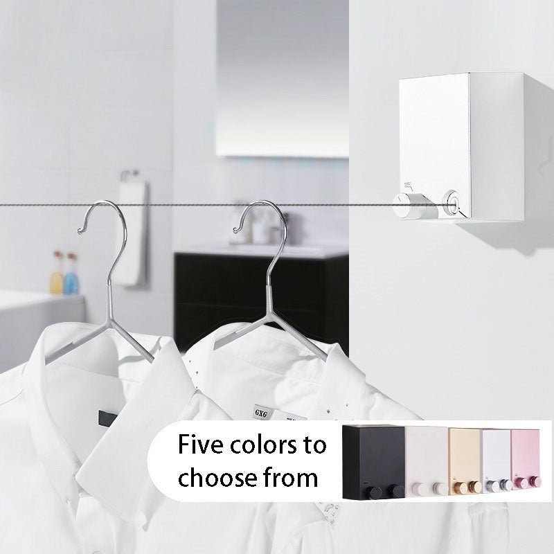 Retractable Indoor Outdoor Steel Wire Telescopic Clothesline Drying Rope