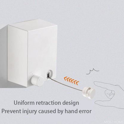 Retractable Indoor Outdoor Steel Wire Telescopic Clothesline Drying Rope